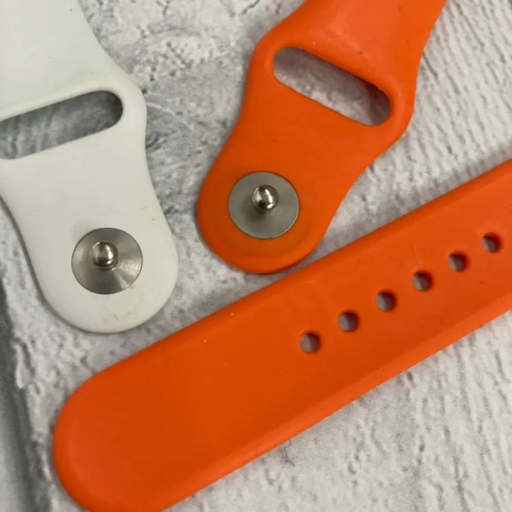 Apple Watch 40mm Sport Band Bundle - 3 - Orange, White, Maroon